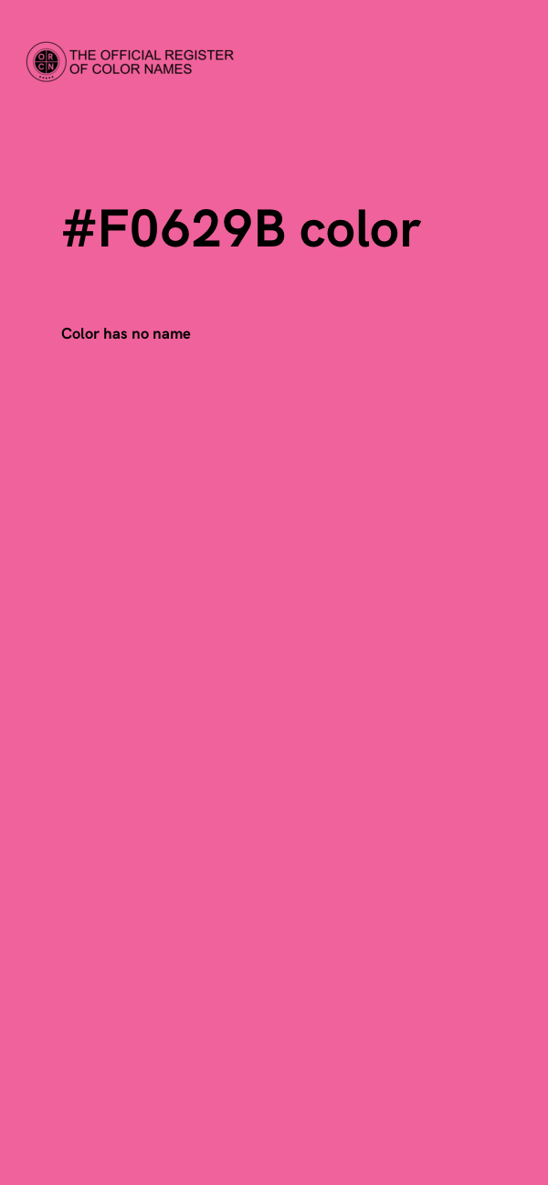 #F0629B color image