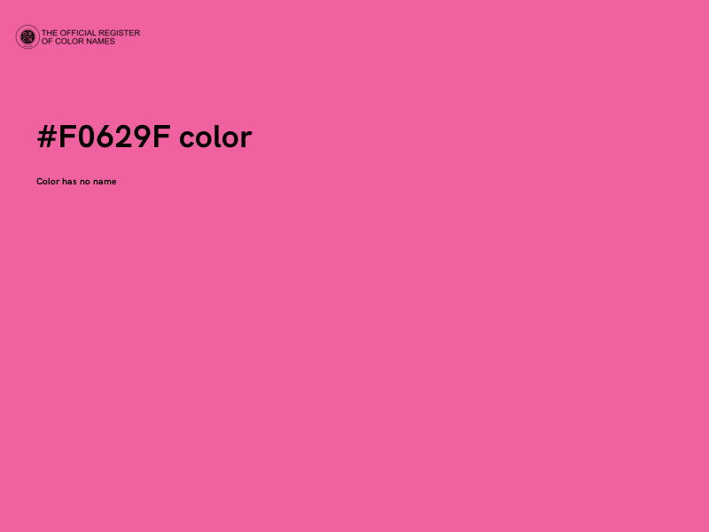 #F0629F color image