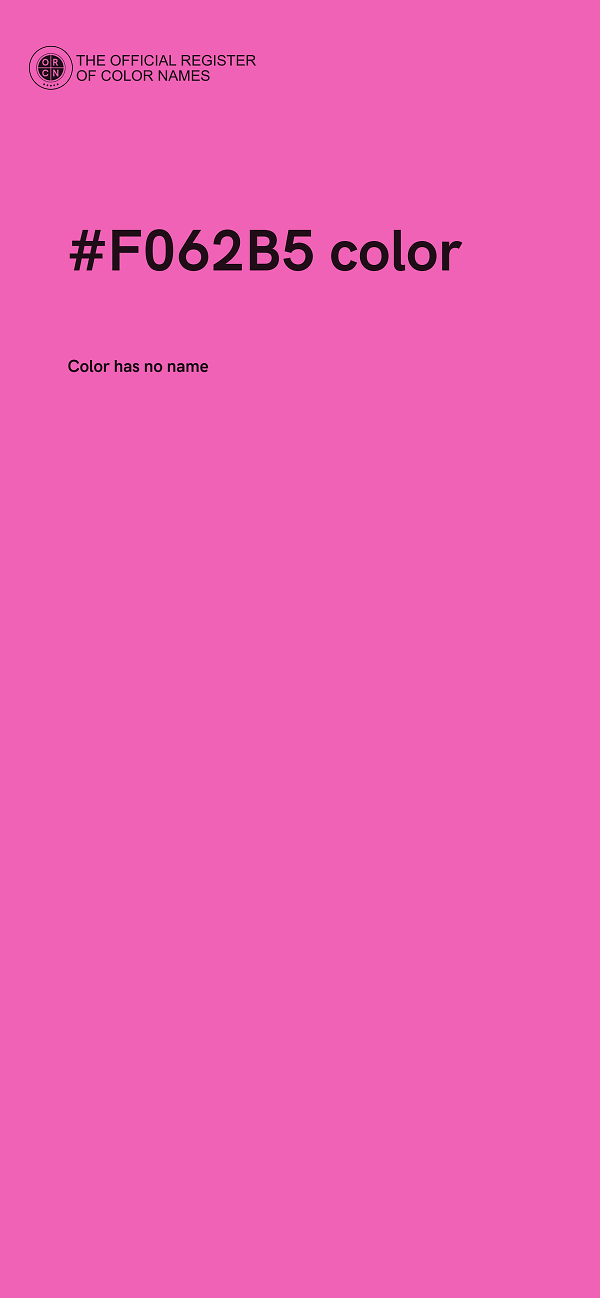 #F062B5 color image
