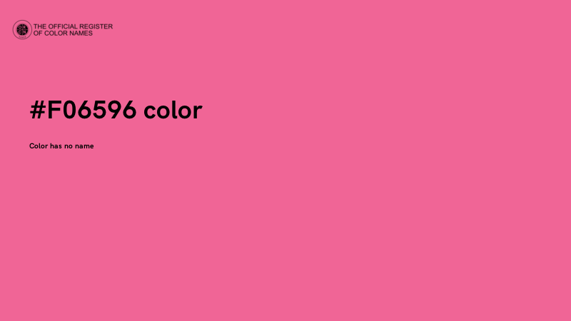 #F06596 color image
