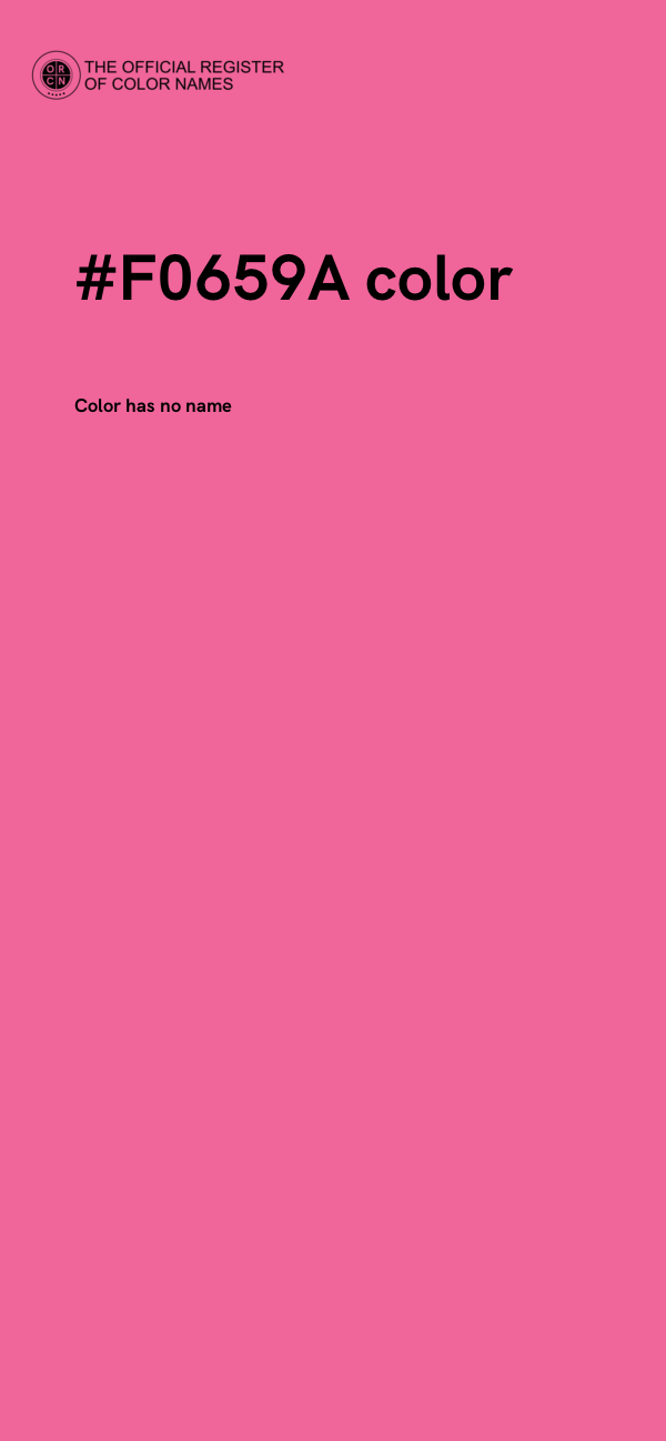 #F0659A color image
