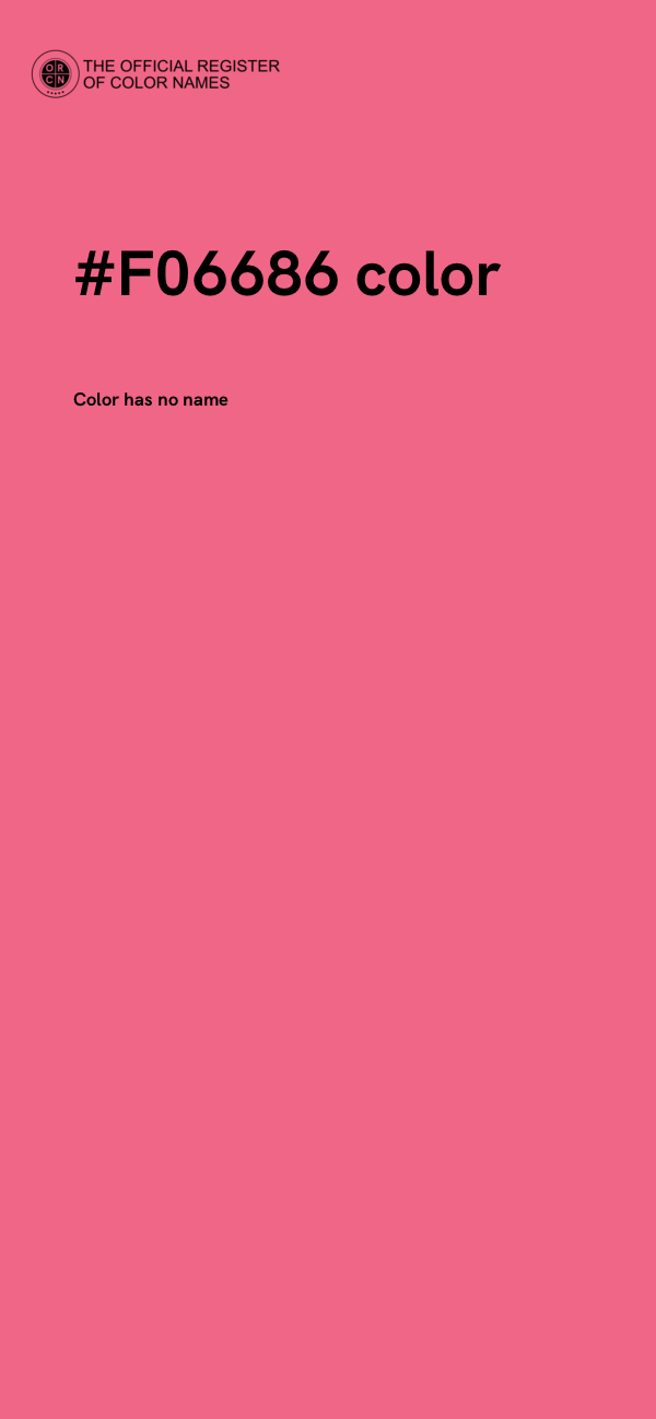 #F06686 color image