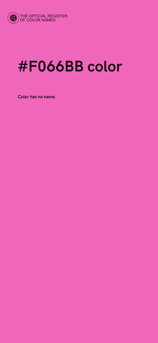 #F066BB color image