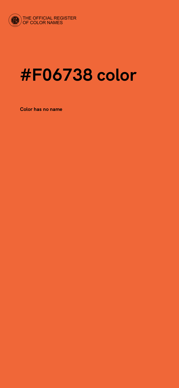 #F06738 color image