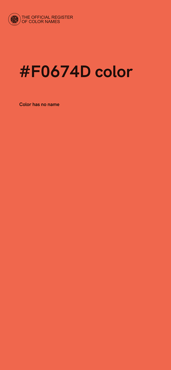 #F0674D color image
