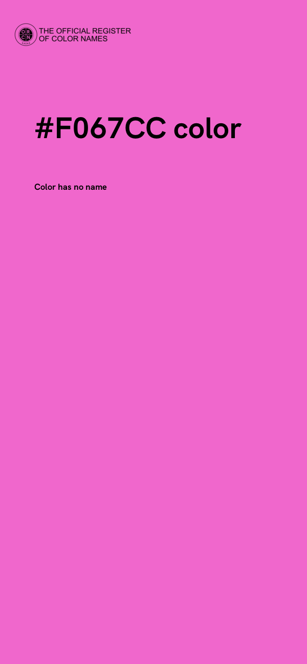 #F067CC color image