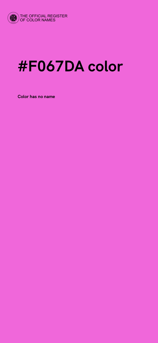 #F067DA color image