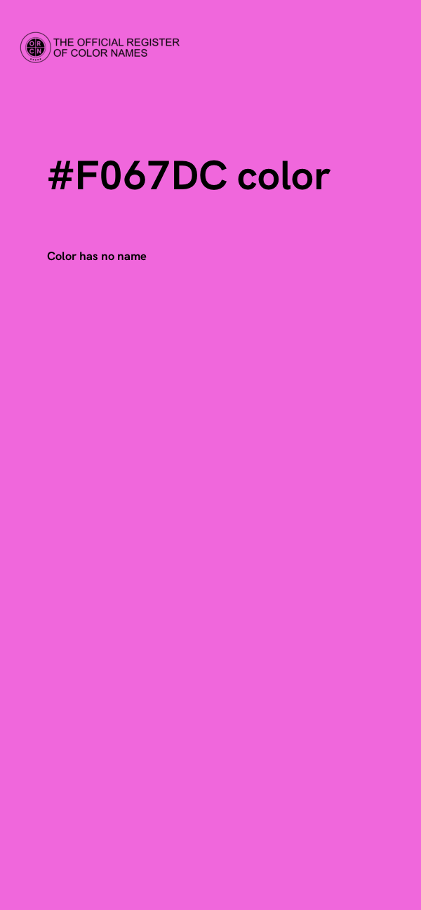 #F067DC color image