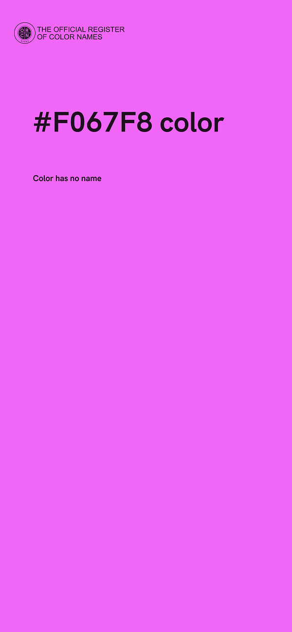 #F067F8 color image