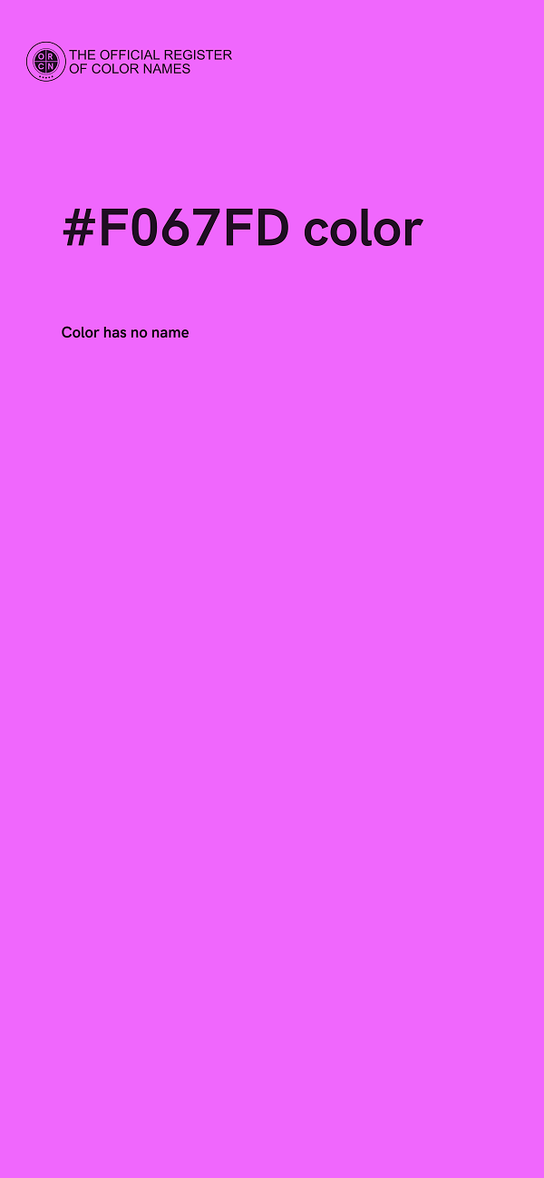 #F067FD color image
