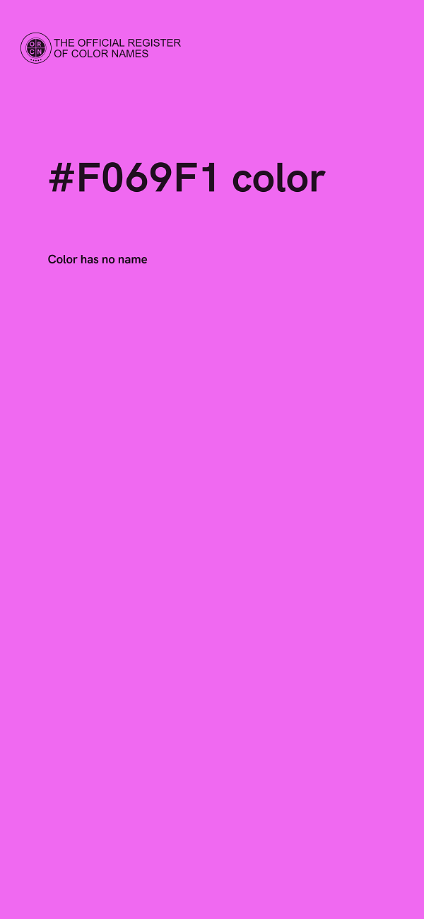 #F069F1 color image