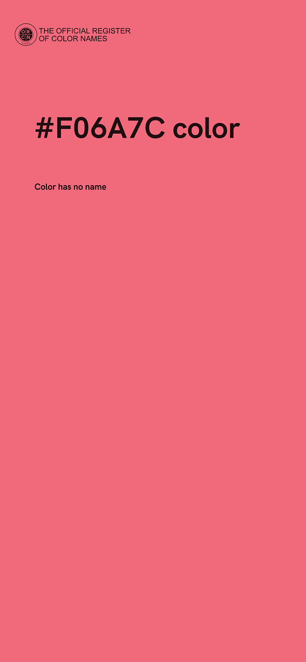 #F06A7C color image