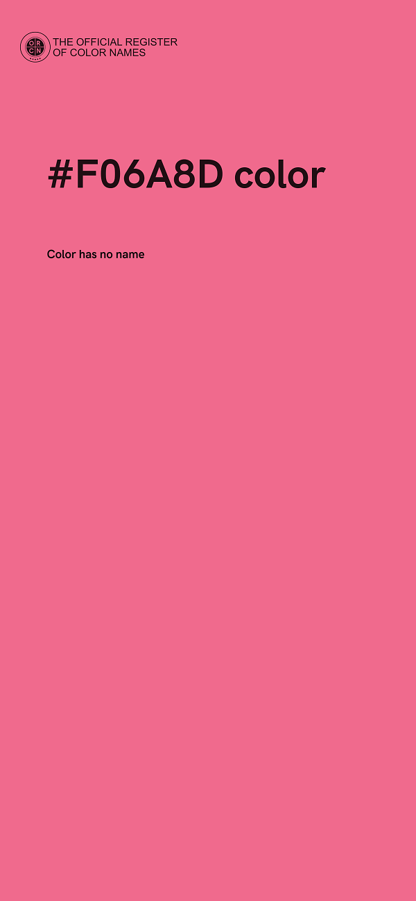 #F06A8D color image