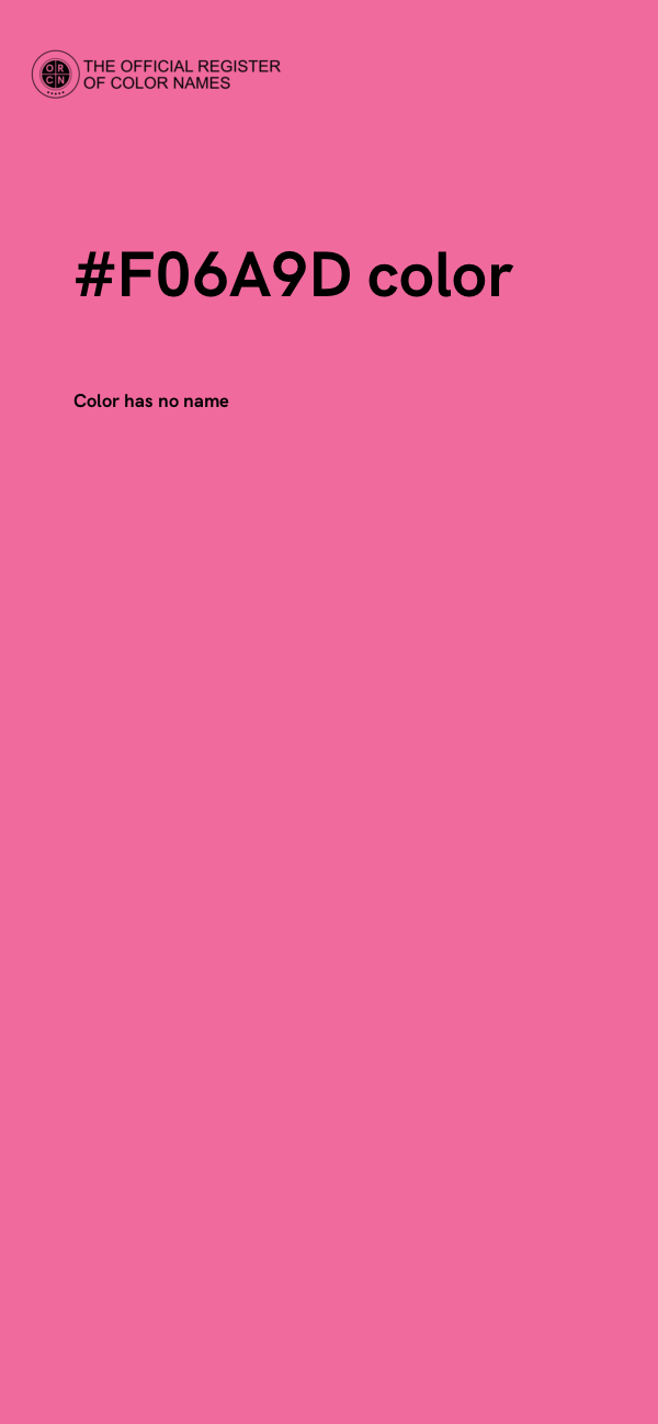 #F06A9D color image