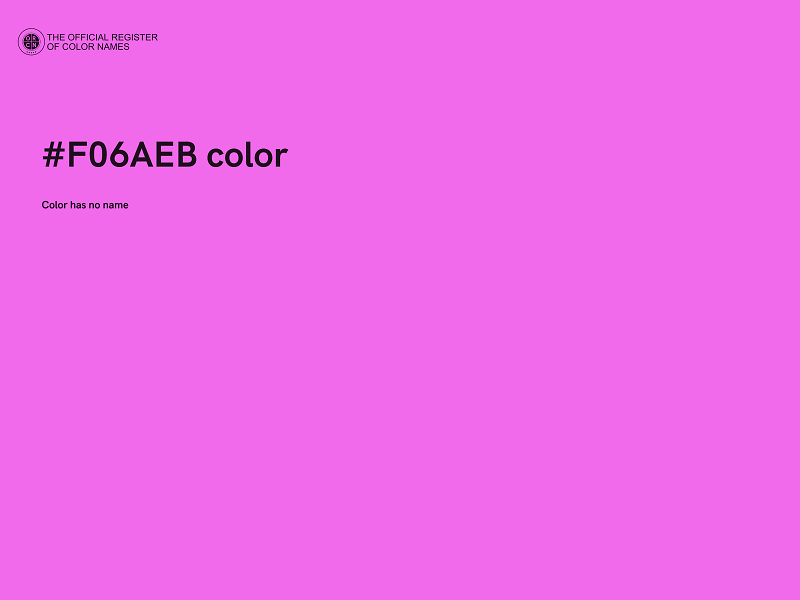 #F06AEB color image