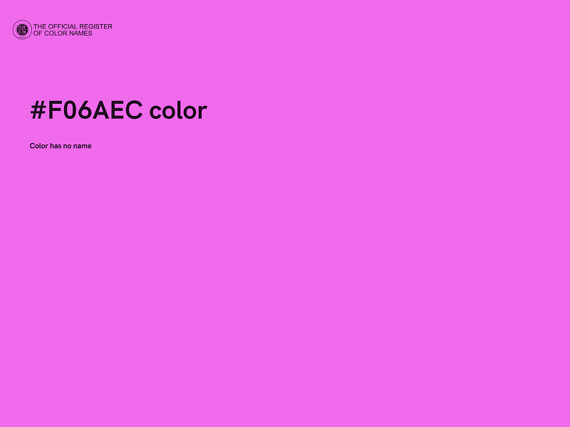 #F06AEC color image