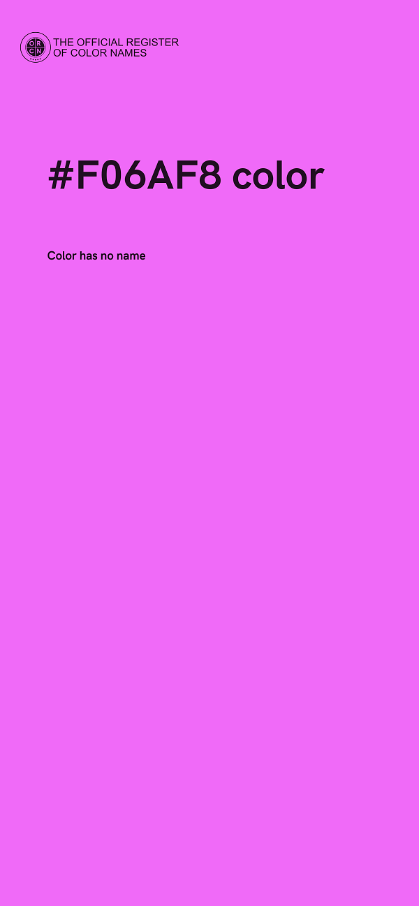 #F06AF8 color image