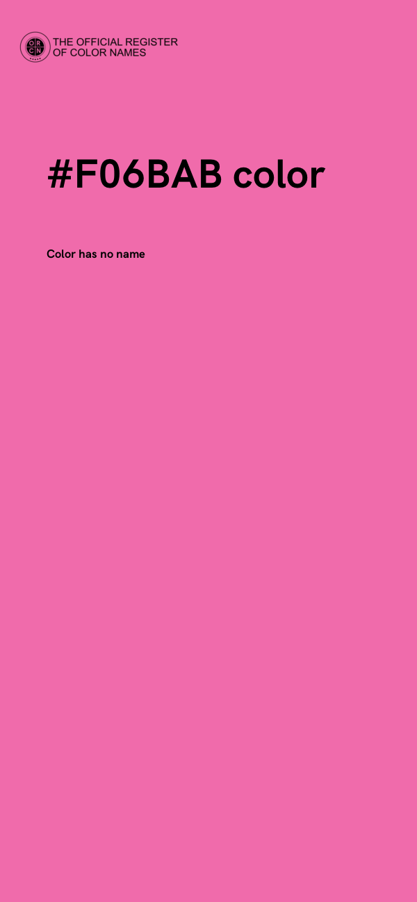 #F06BAB color image