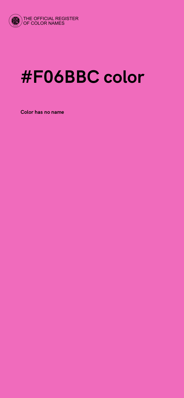 #F06BBC color image