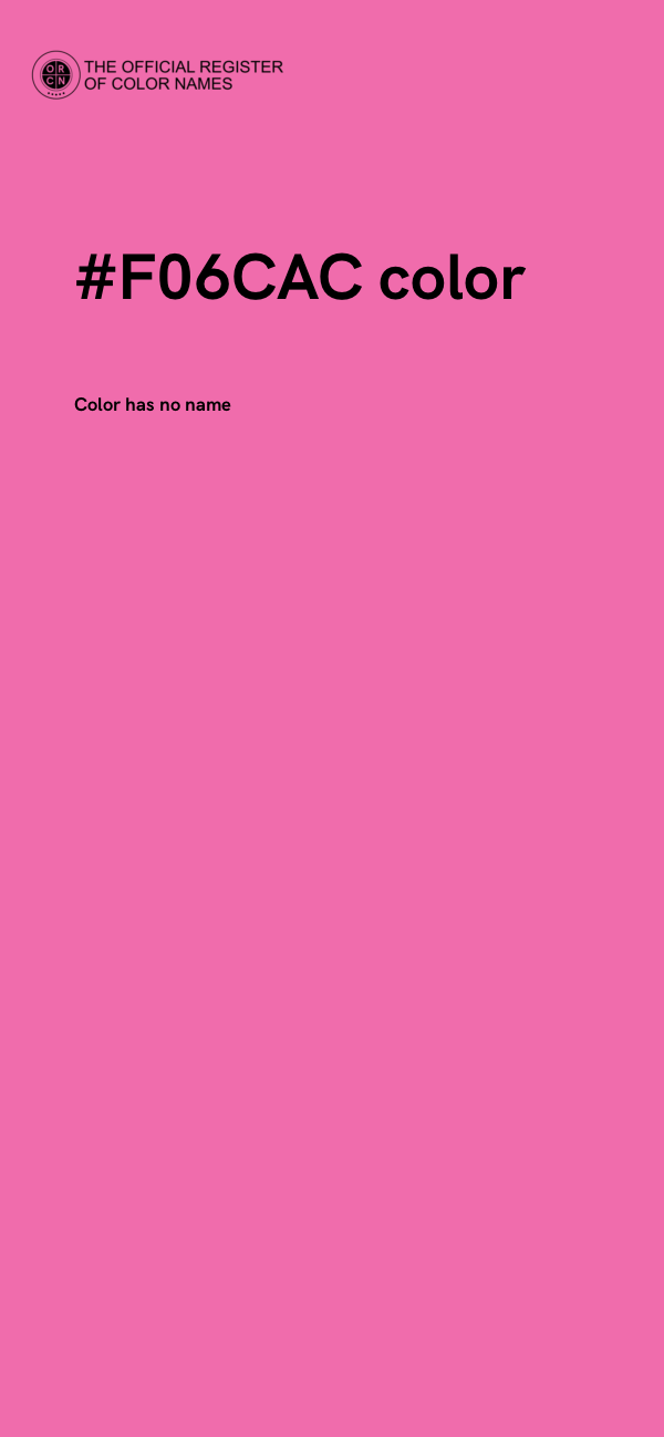 #F06CAC color image