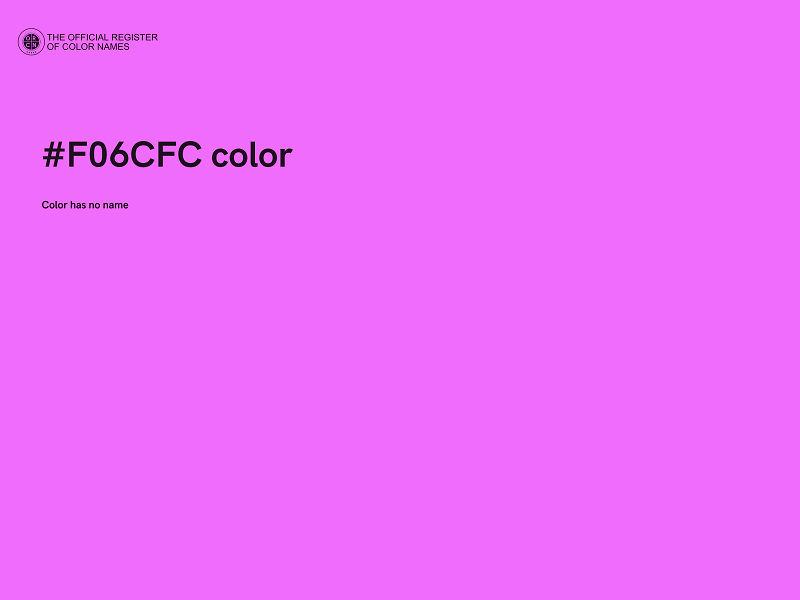 #F06CFC color image