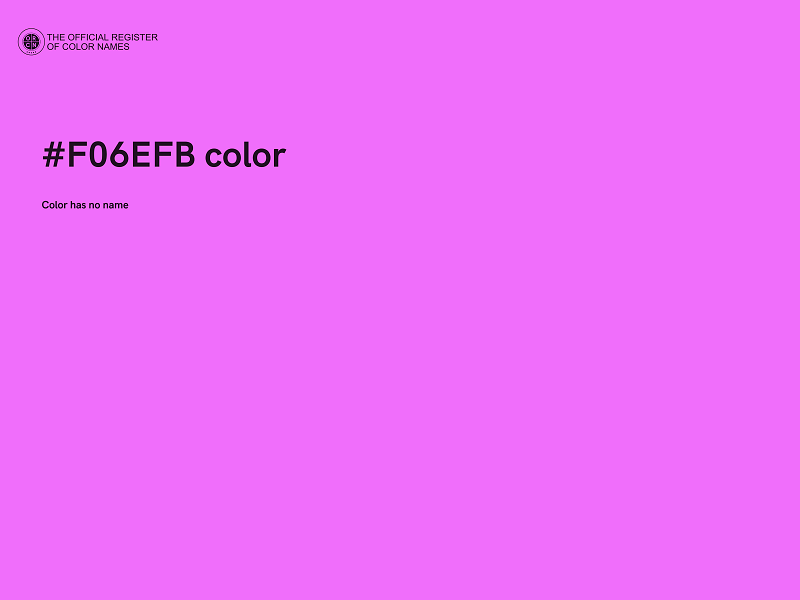 #F06EFB color image