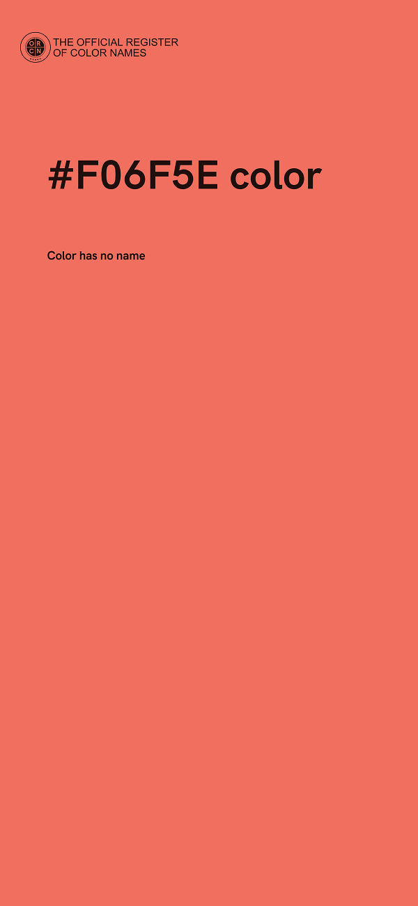 #F06F5E color image