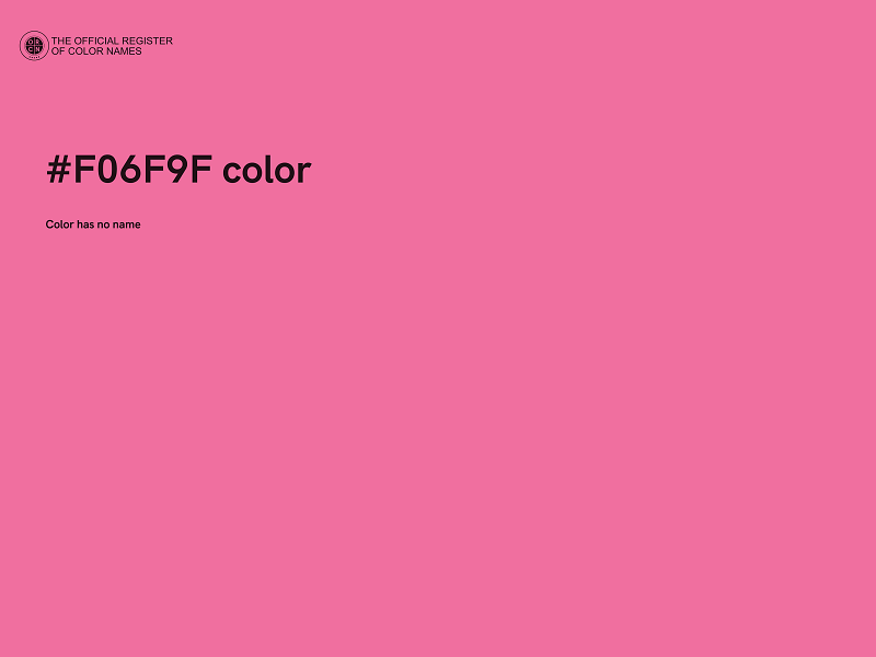 #F06F9F color image