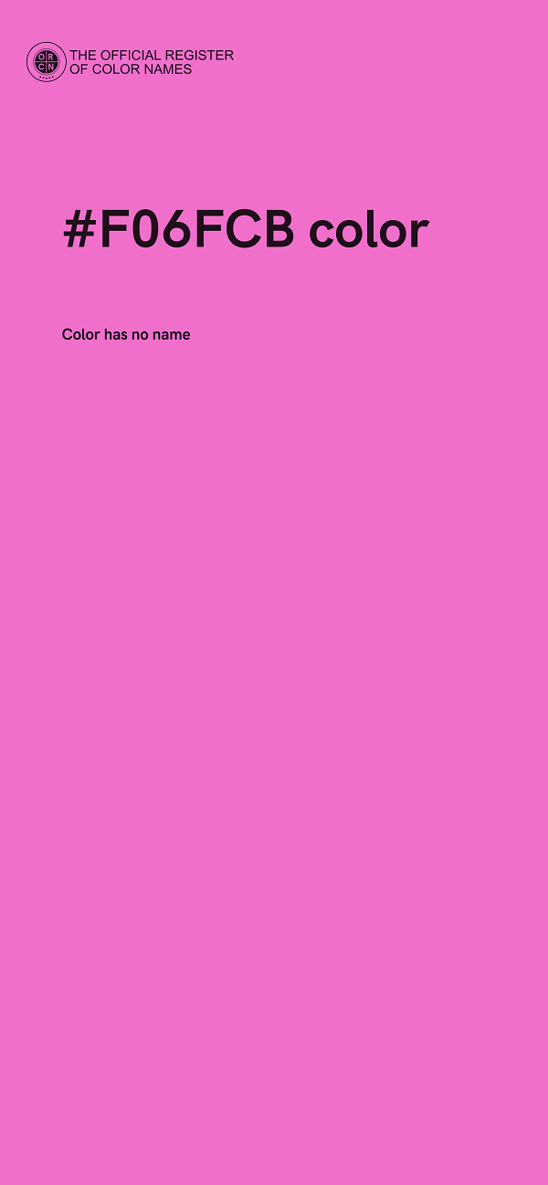 #F06FCB color image
