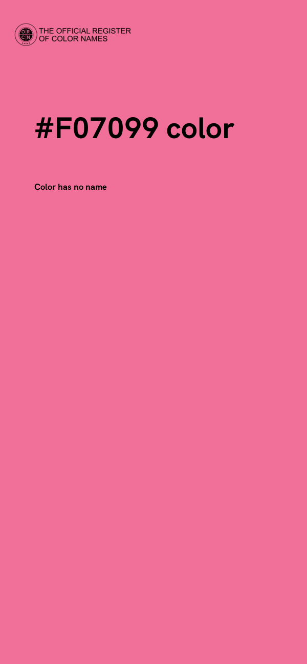 #F07099 color image