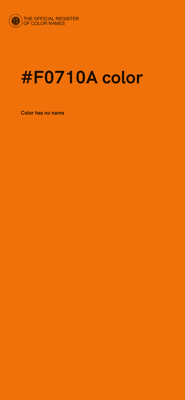 #F0710A color image
