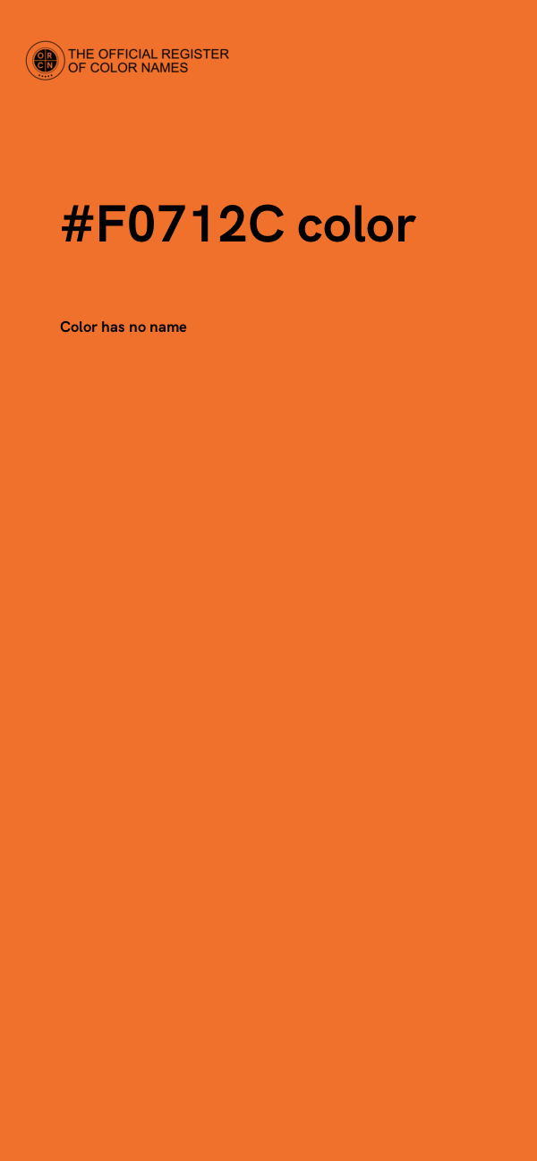 #F0712C color image