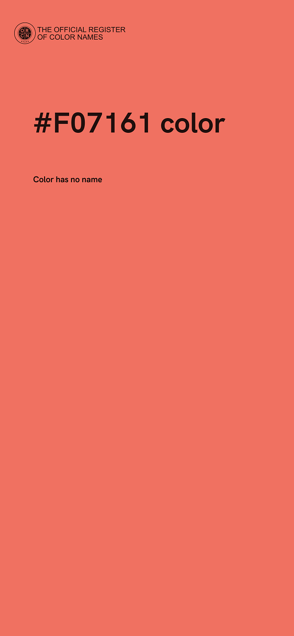 #F07161 color image