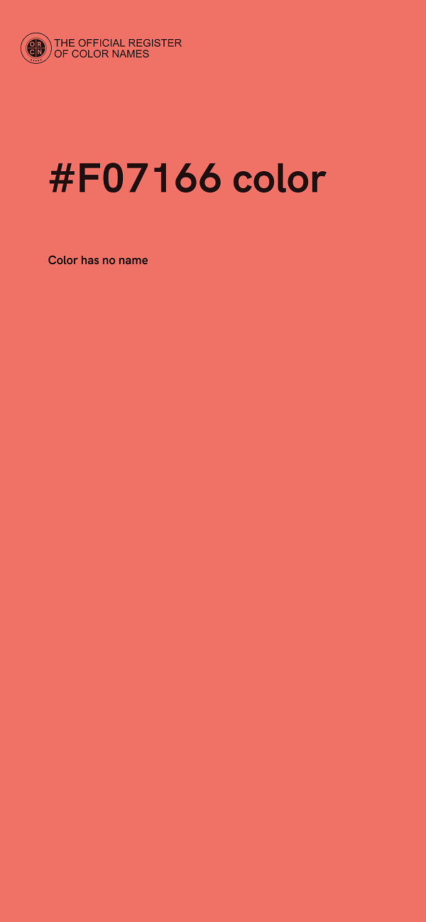 #F07166 color image