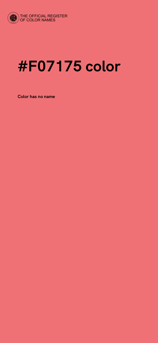 #F07175 color image