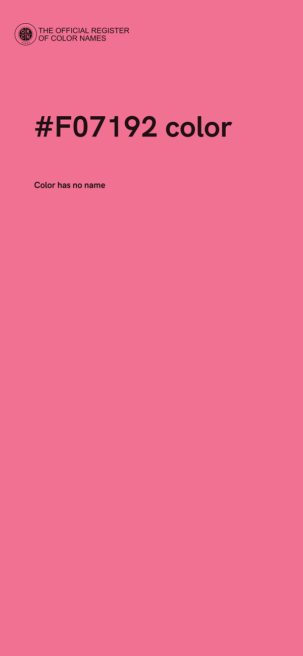 #F07192 color image