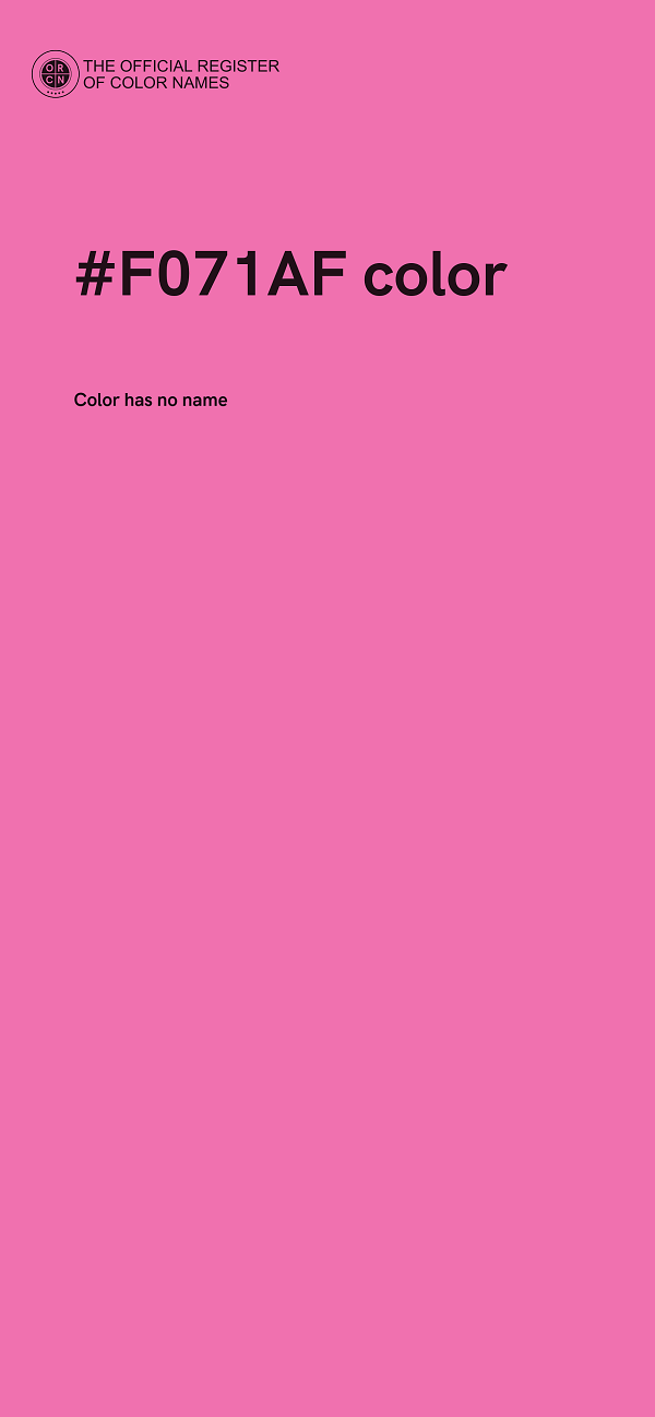 #F071AF color image