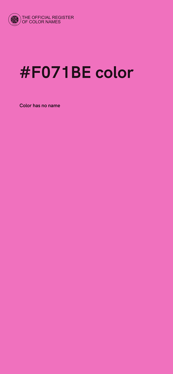 #F071BE color image