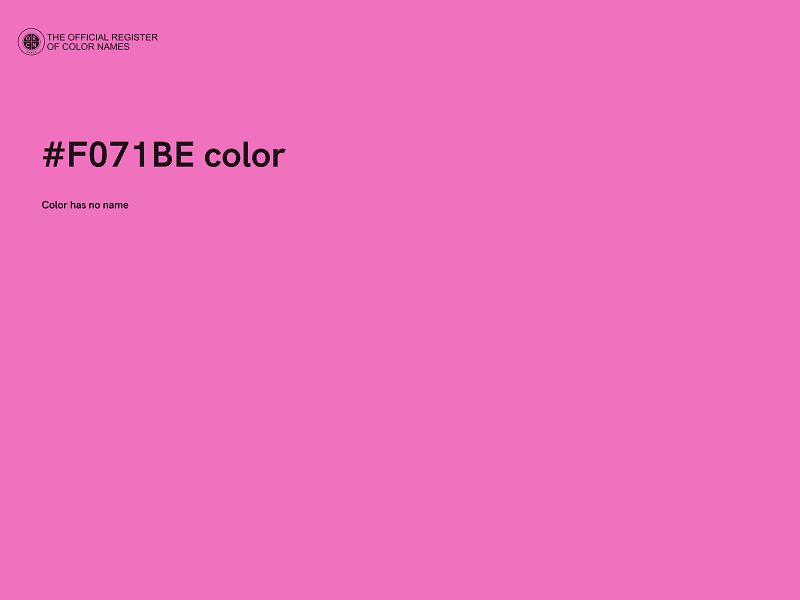 #F071BE color image
