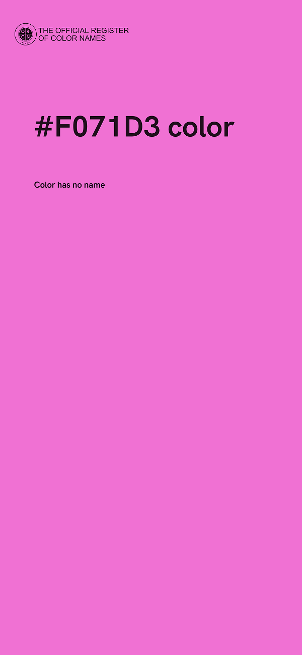#F071D3 color image