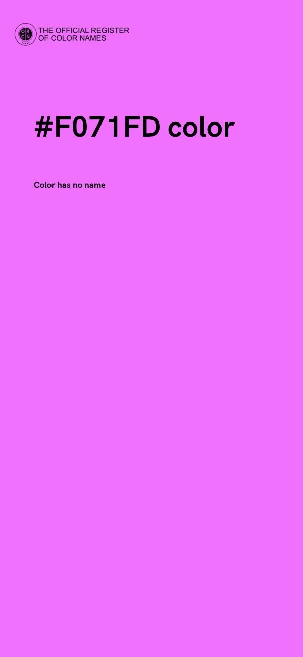 #F071FD color image