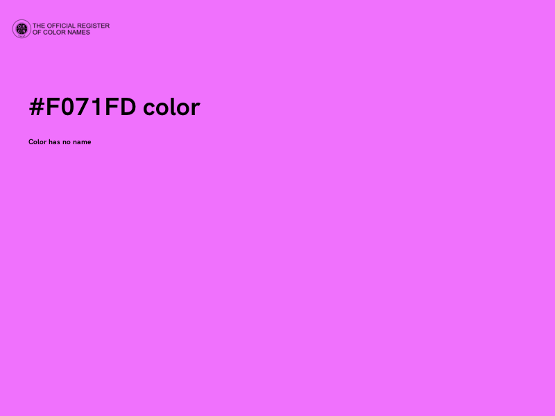 #F071FD color image