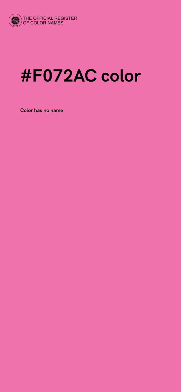 #F072AC color image