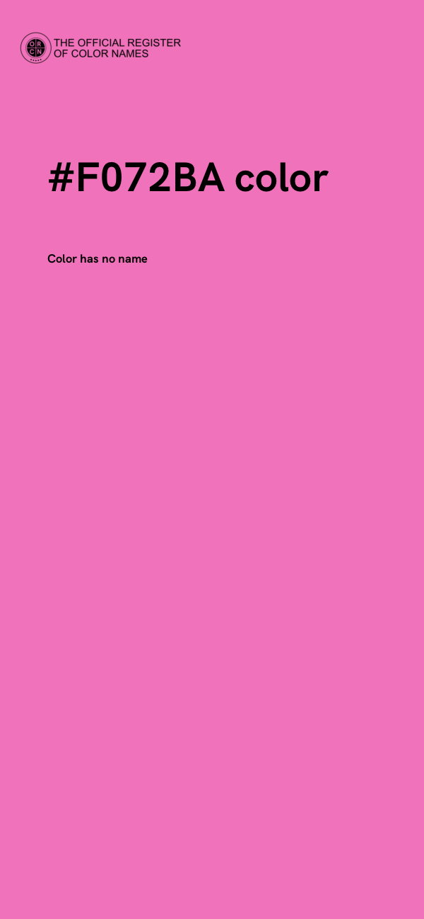 #F072BA color image