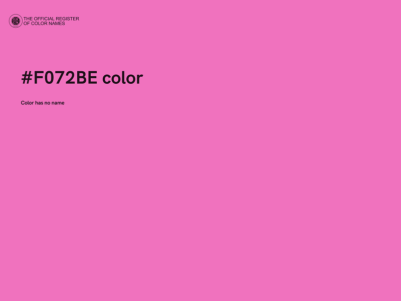 #F072BE color image