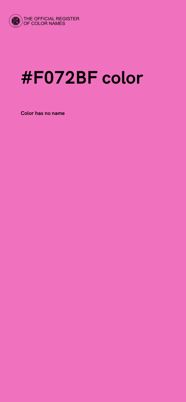 #F072BF color image
