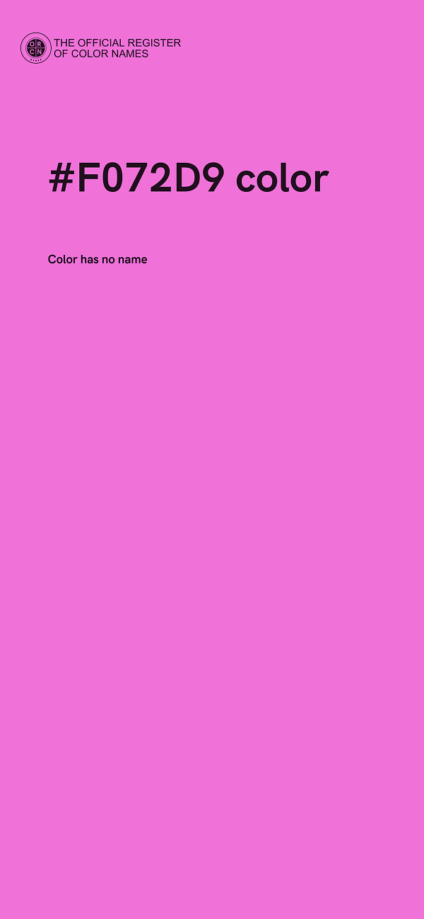 #F072D9 color image