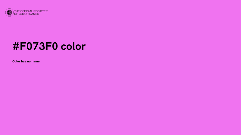 #F073F0 color image