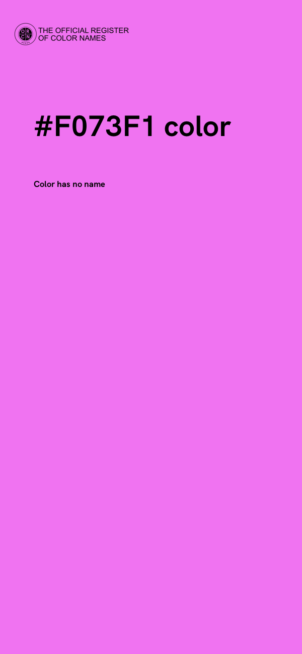 #F073F1 color image