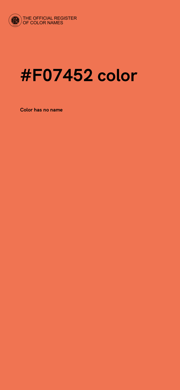 #F07452 color image